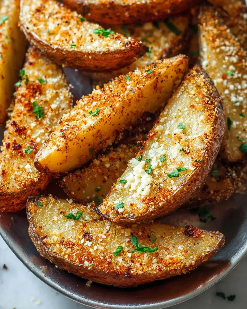 Baked Garlic Parmesan Potato Wedges: A Crispy Delight!