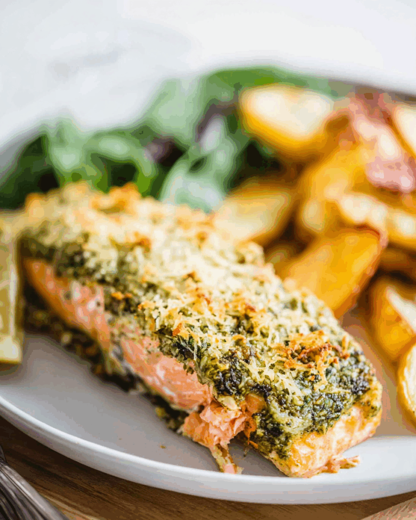 Baked Pesto Salmon 2