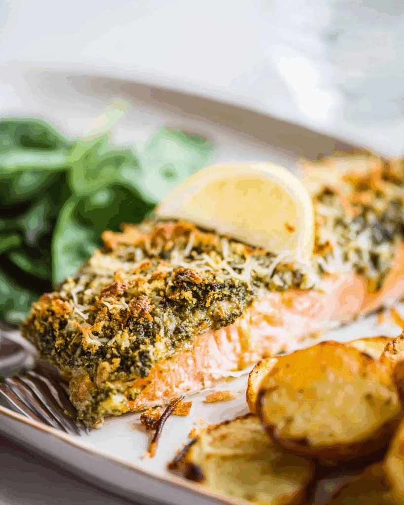 Baked Pesto Salmon 3