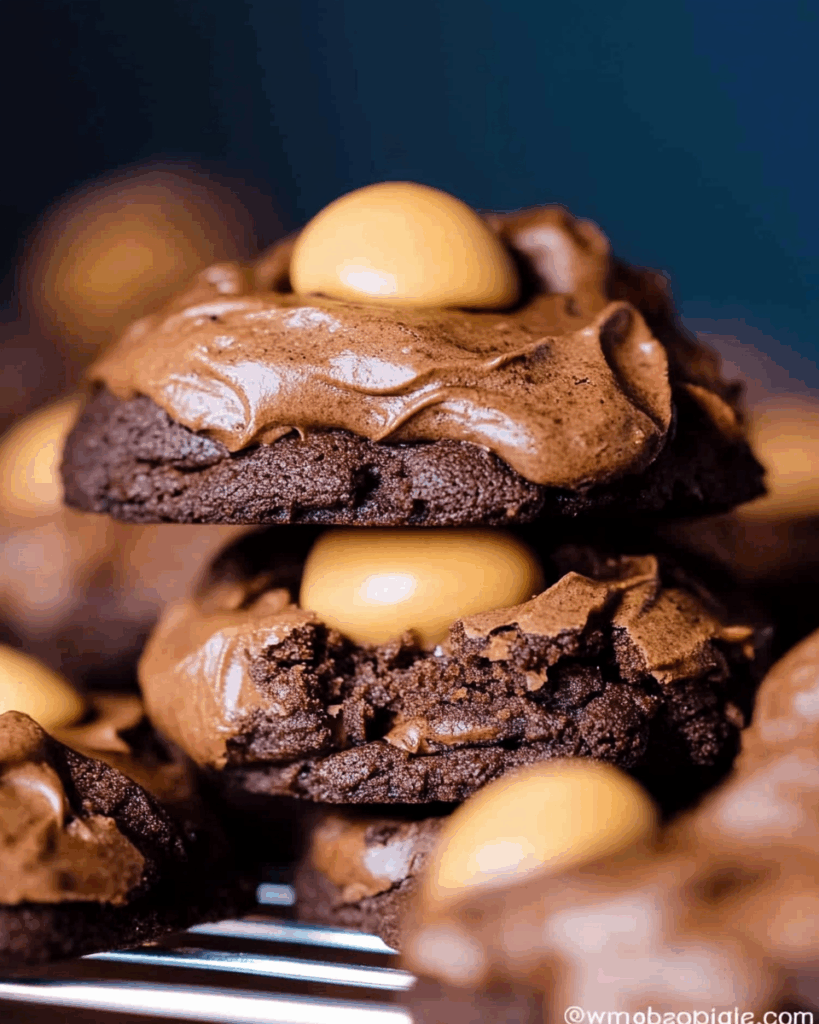 Buckeye Brownie Cookies 3