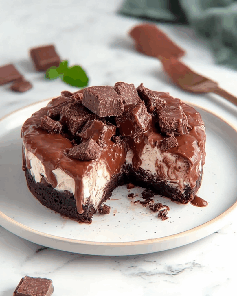 Chocolate Brownie Ice Cream Cake 3