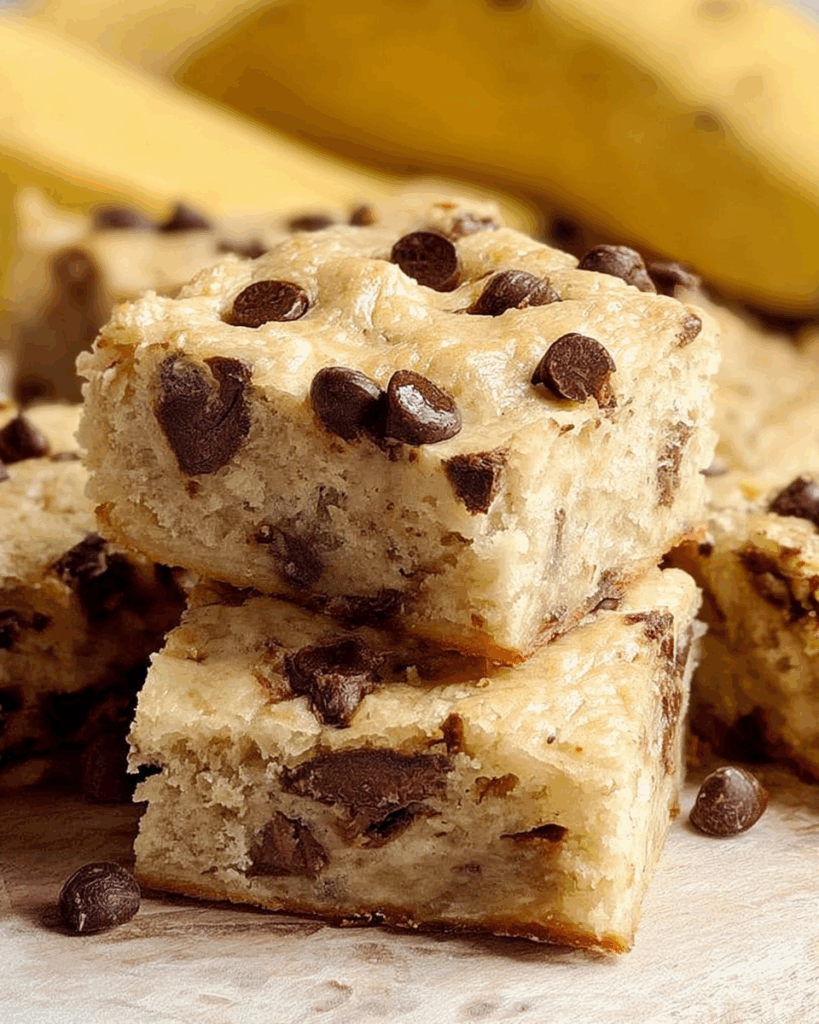 Chocolate Chip Banana Yogurt Snack Bars 2