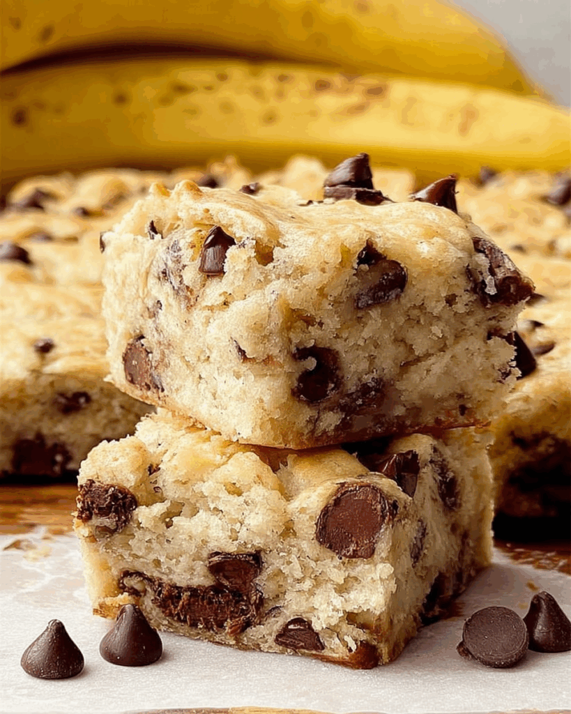 Chocolate Chip Banana Yogurt Snack Bars 3