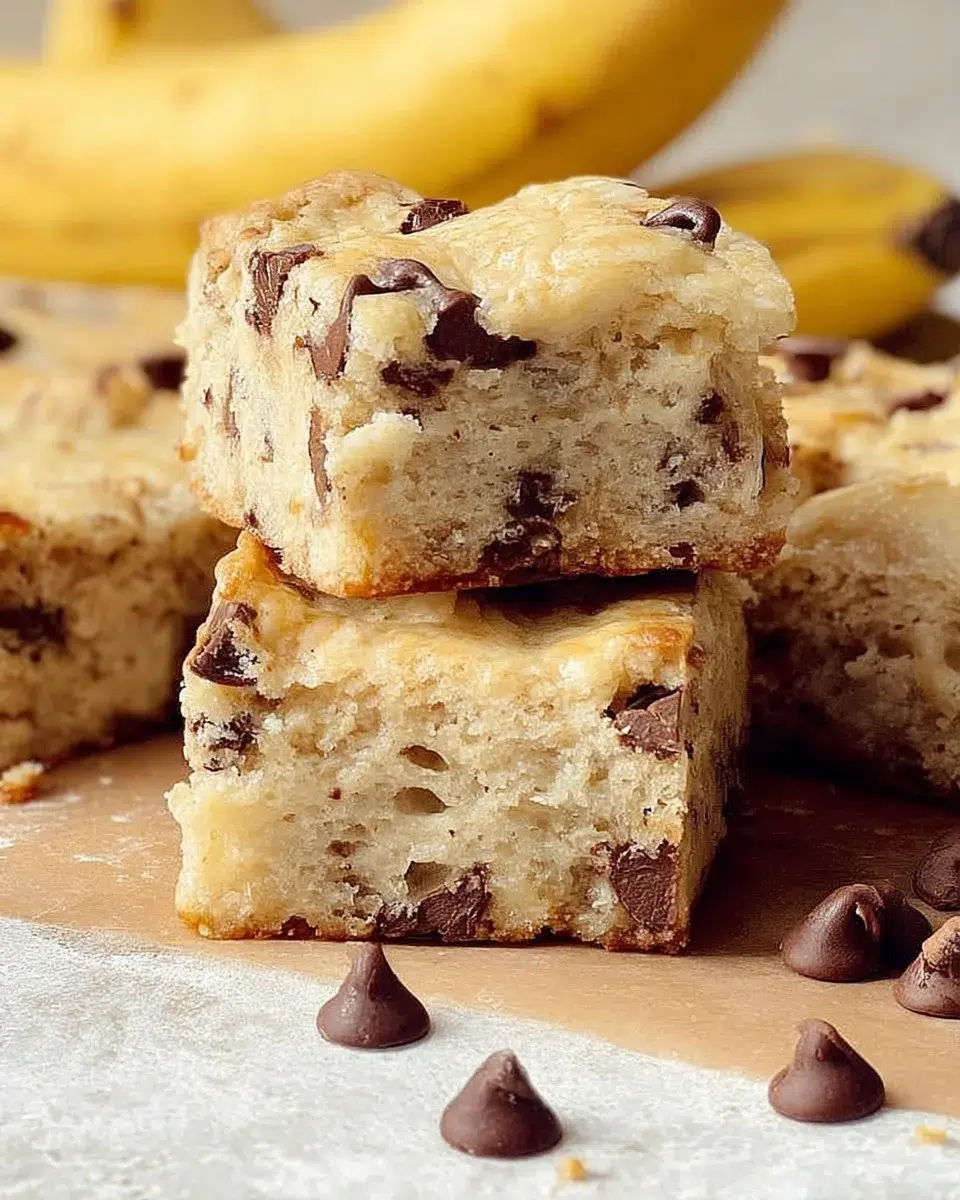 Chocolate Chip Banana Yogurt Snack Bars: A Tasty Delight!