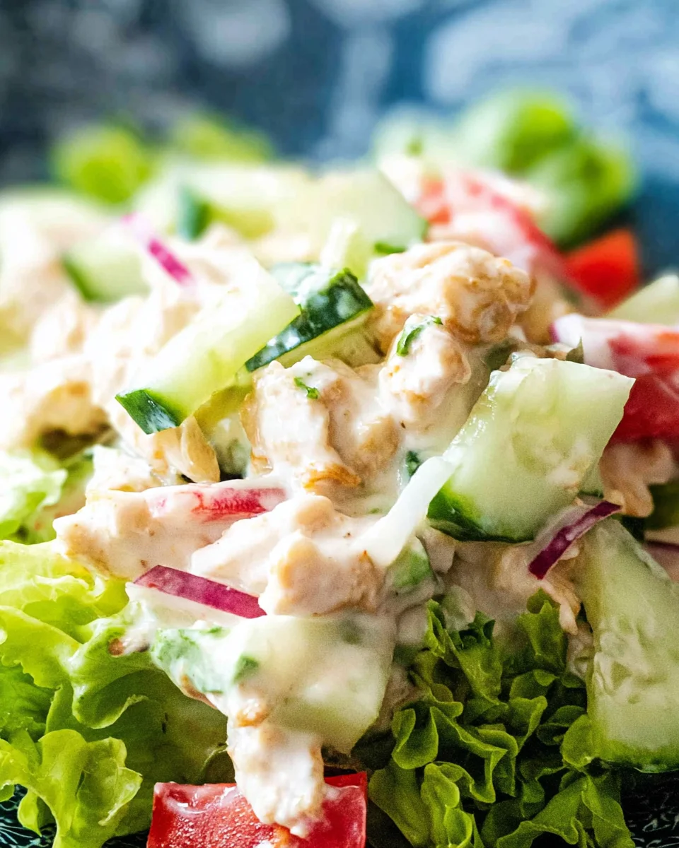Crispy Cucumber Chicken Salad: A Refreshing Delight!