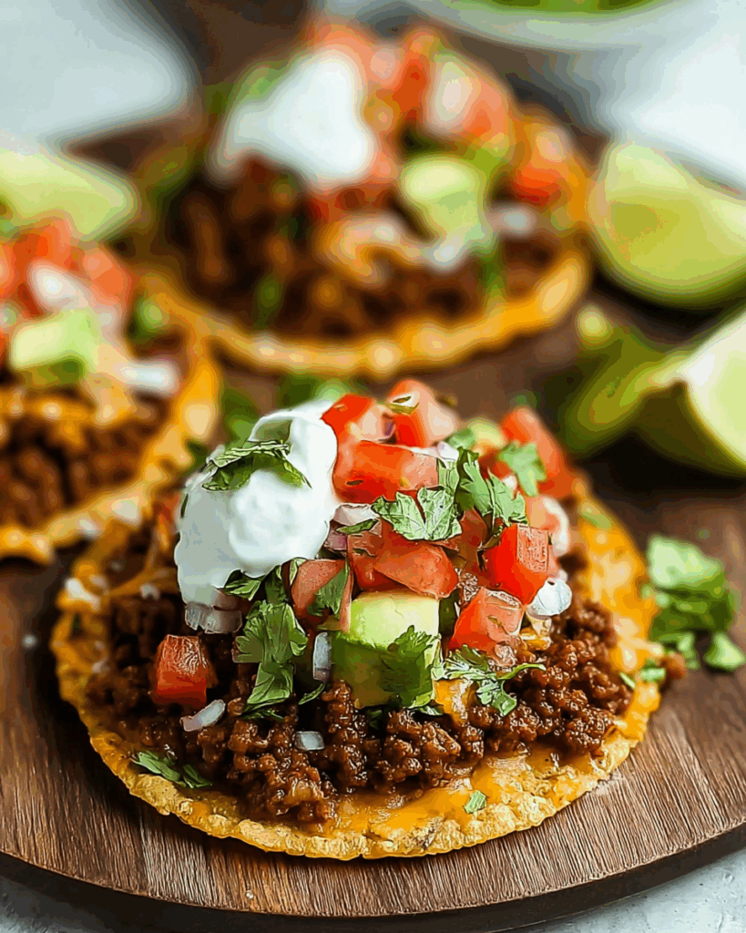 Crispy Ground Beef Tostadas 3