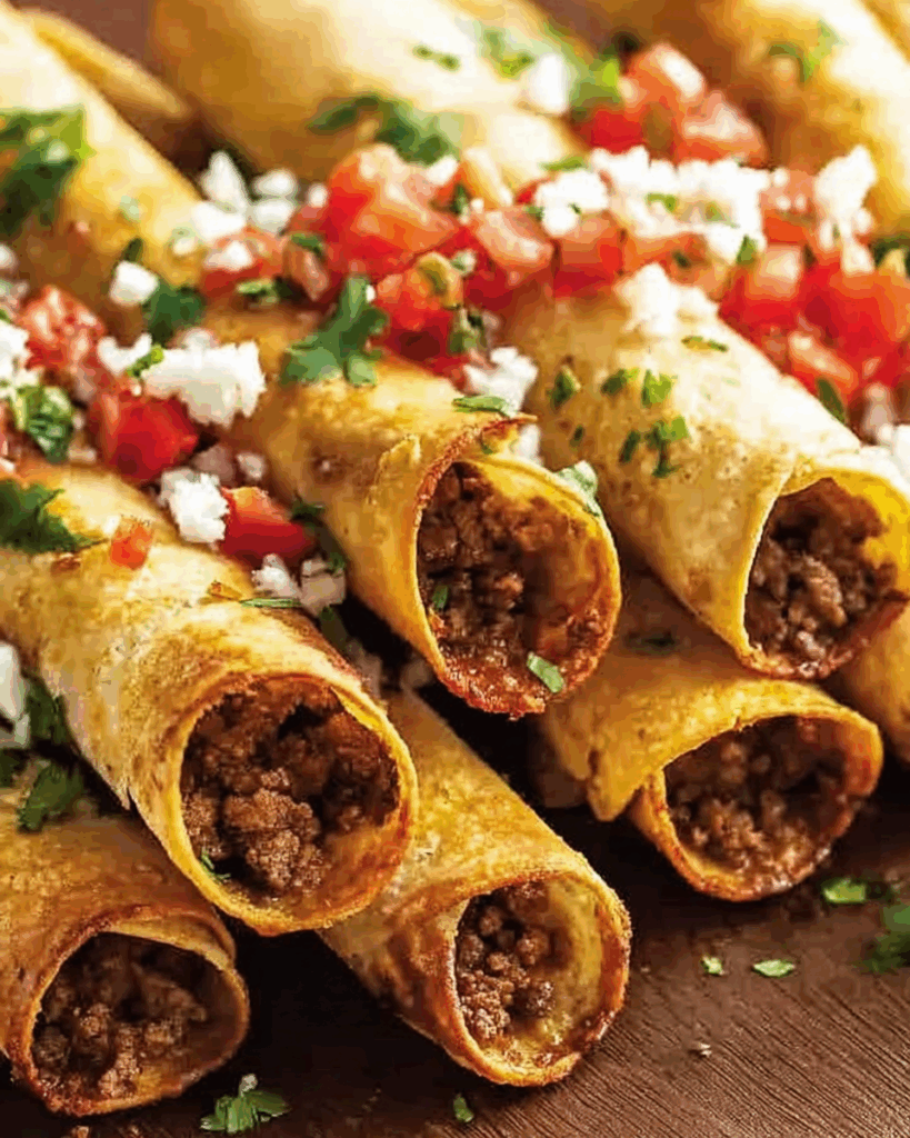 Crispy Oven Baked Beef Taquitos 2