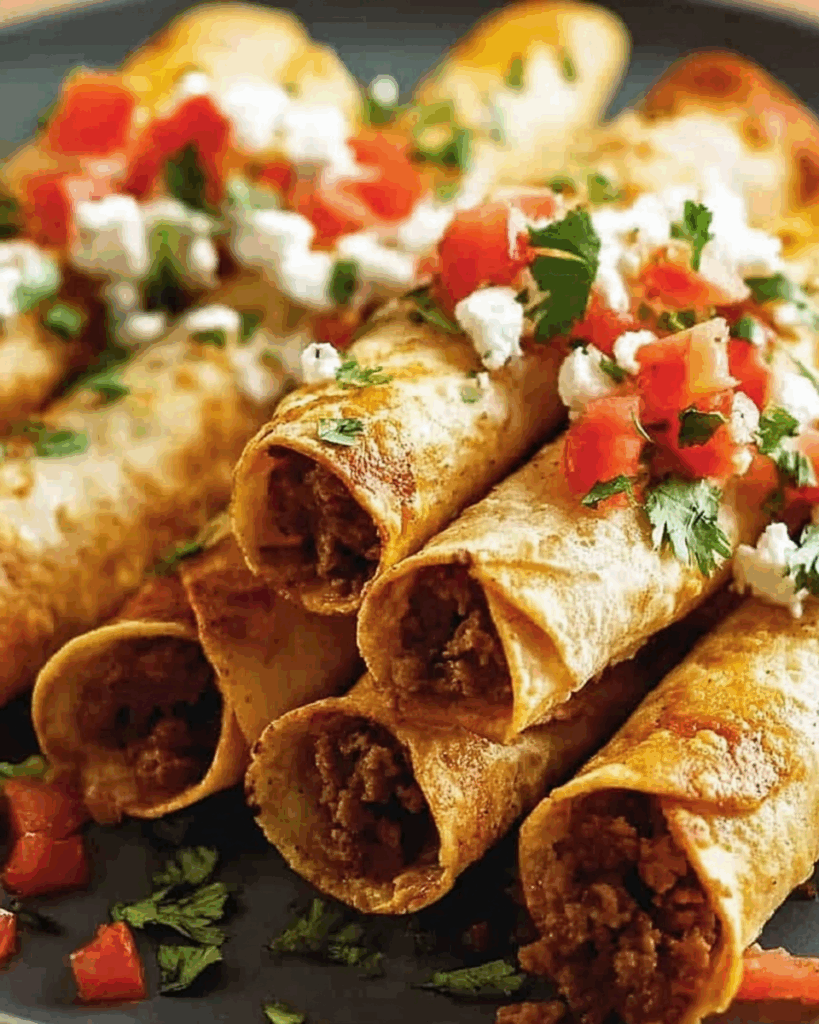 Crispy Oven Baked Beef Taquitos 3