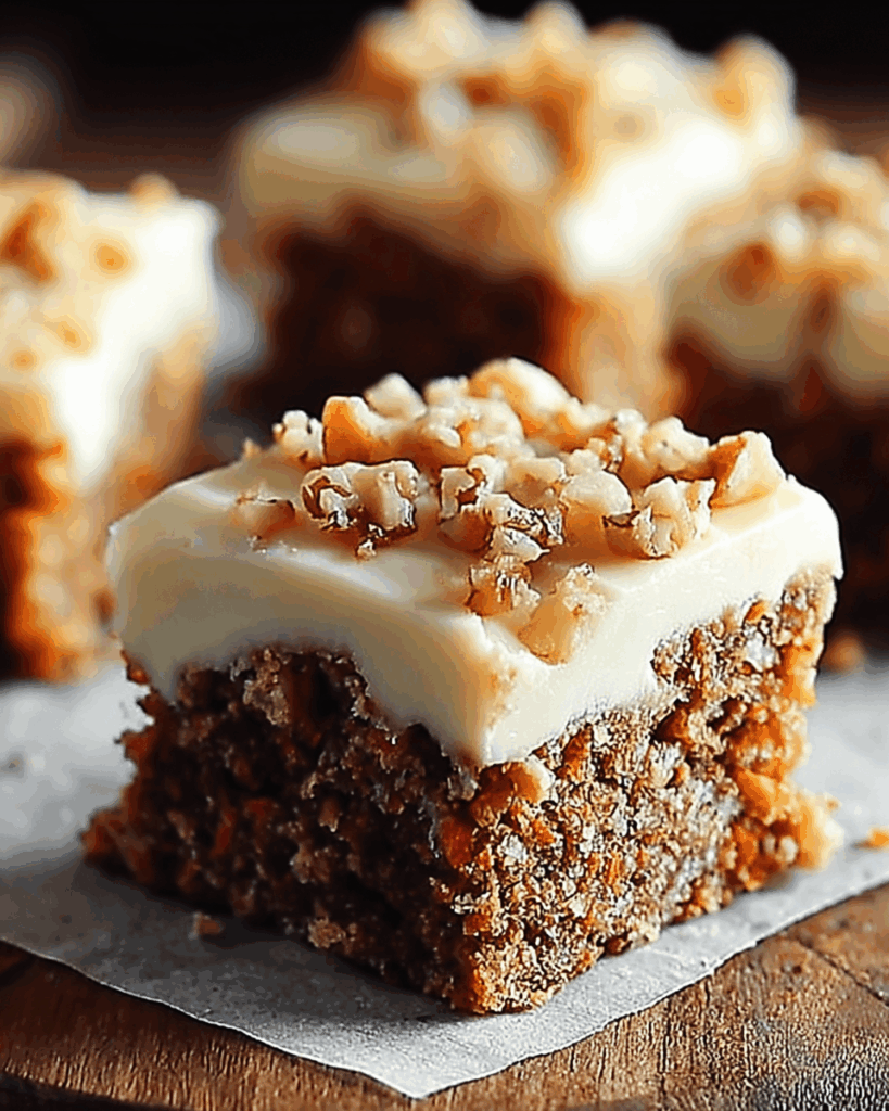 Decadent Carrot Cake Bars with Cream Cheese Frosting 2