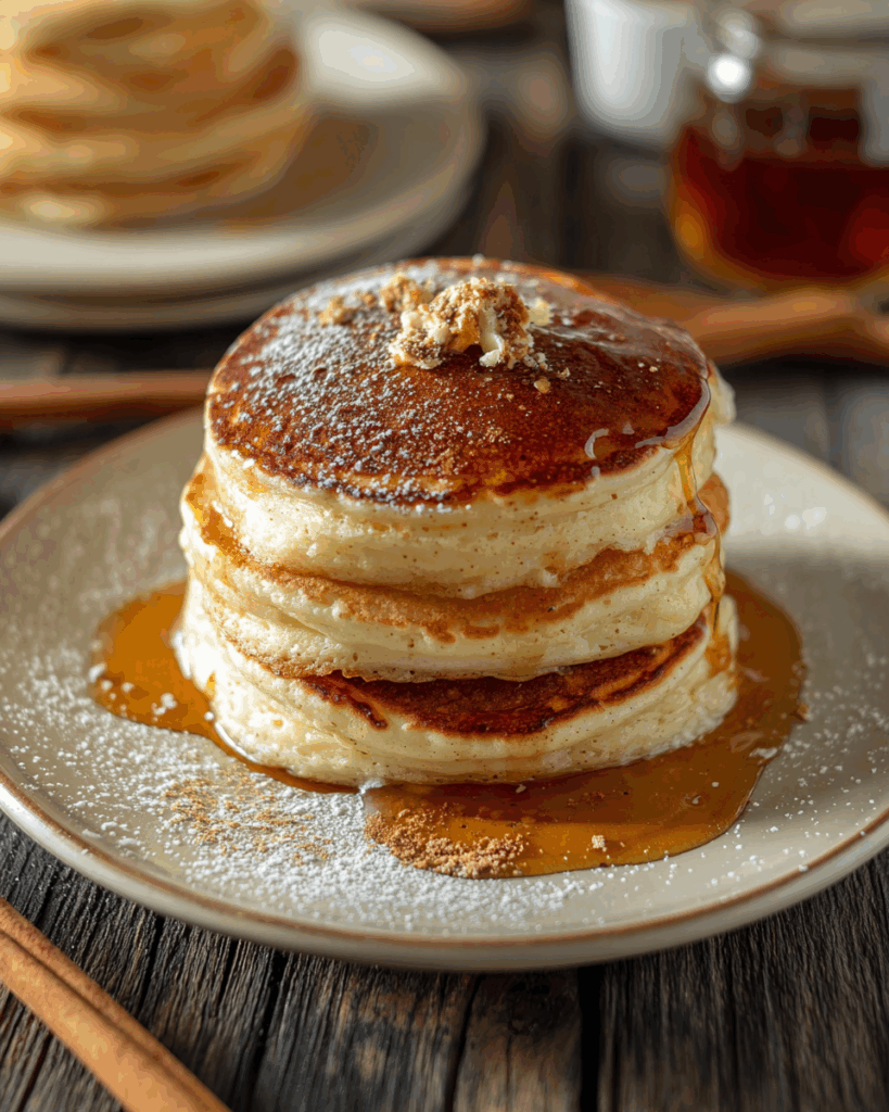Fluffy Vanilla Cinnamon Buttermilk Pancakes 2