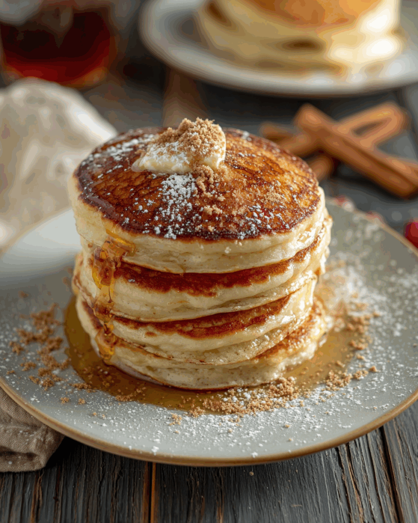 Fluffy Vanilla Cinnamon Buttermilk Pancakes 3