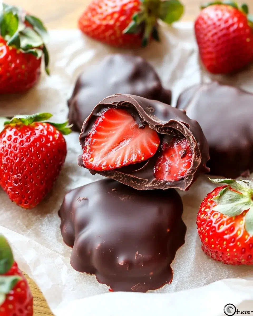 Frozen Chocolate-Covered Strawberry Bites are Easy to Make!