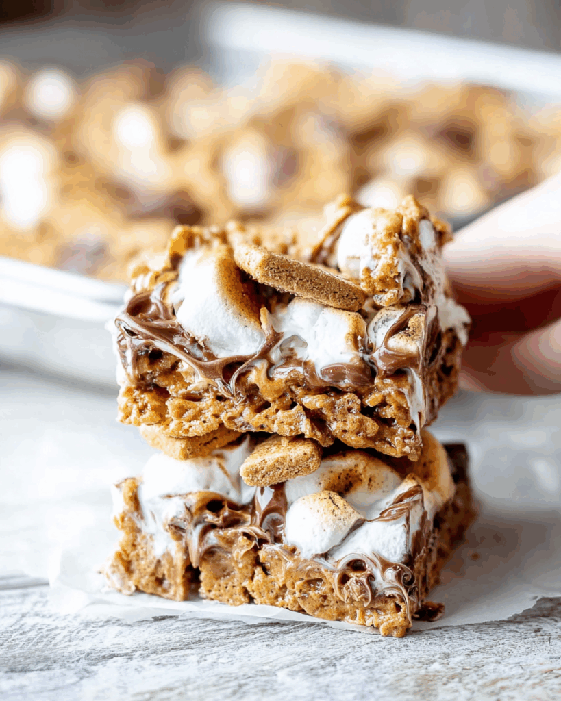 Golden Graham Smores Treats 3
