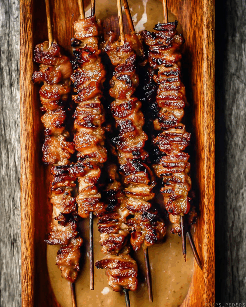 Grilled Chicken Skewers with Peanut Sauce 2