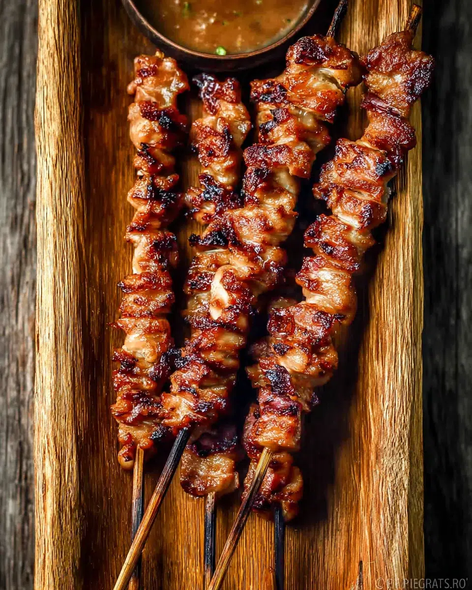 Grilled Chicken Skewers with Peanut Sauce for Deliciousness