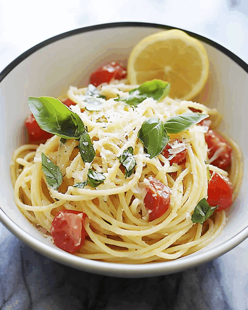 Lemon Basil Spaghetti 3