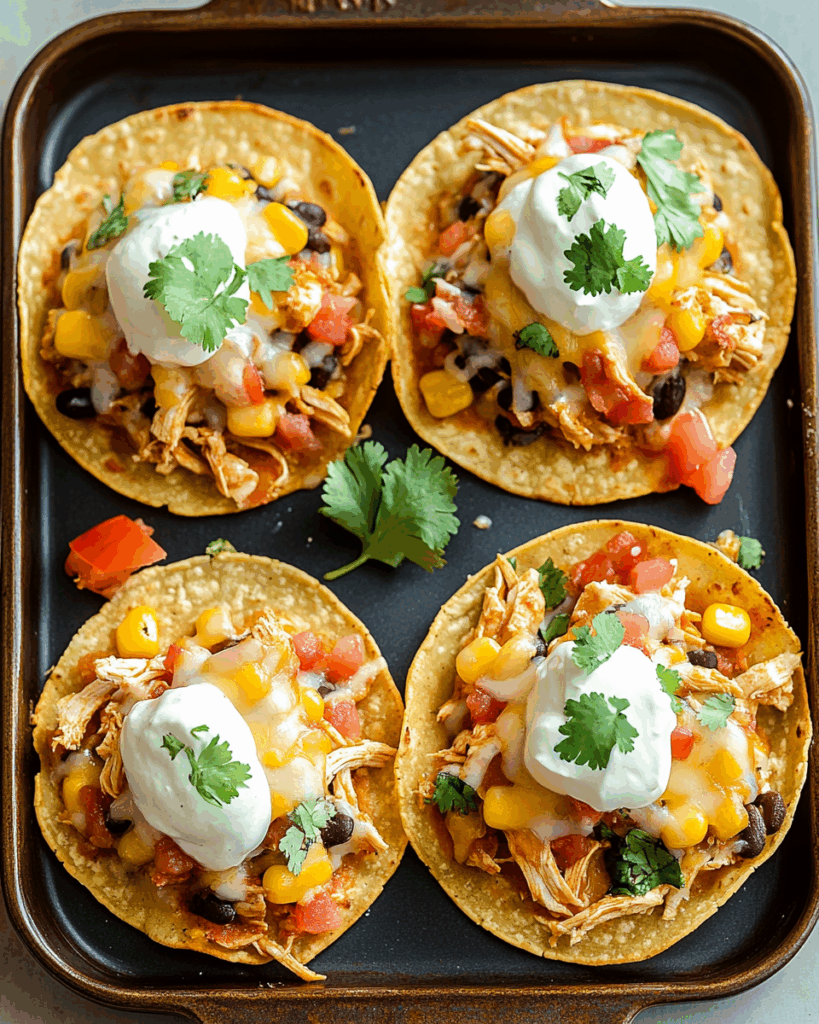 Mexican Rotisserie Chicken Tostadas 2