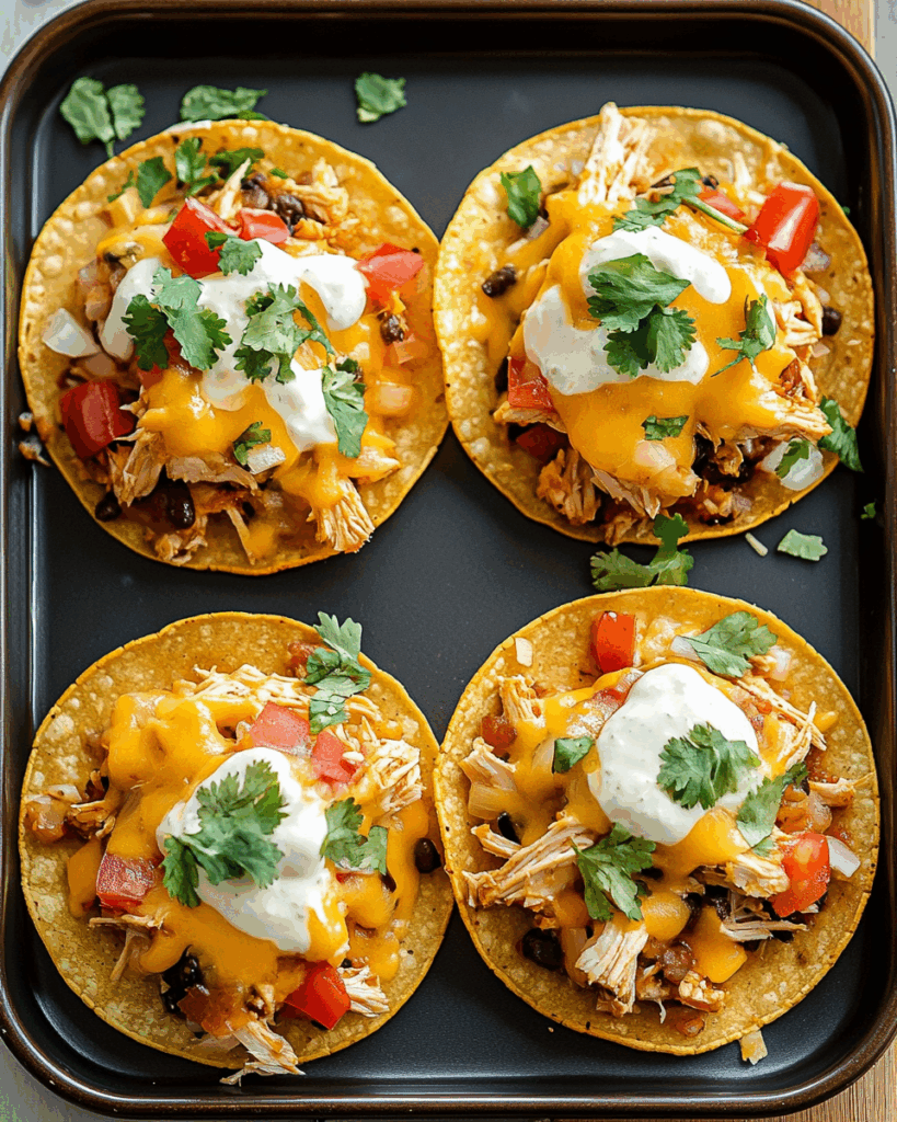 Mexican Rotisserie Chicken Tostadas