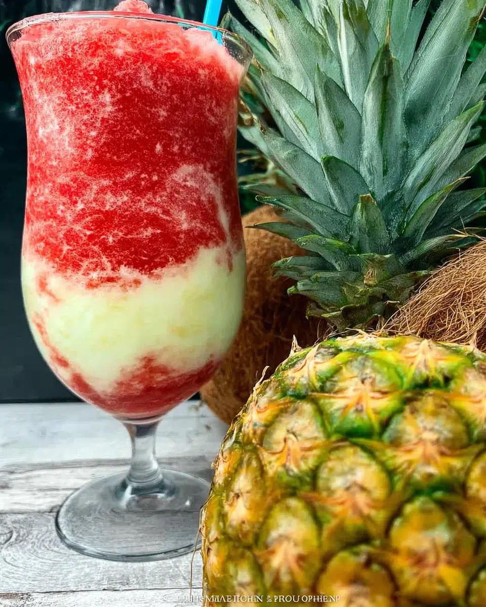 Miami Vice Frozen Cocktail: A Refreshing Layered Delight