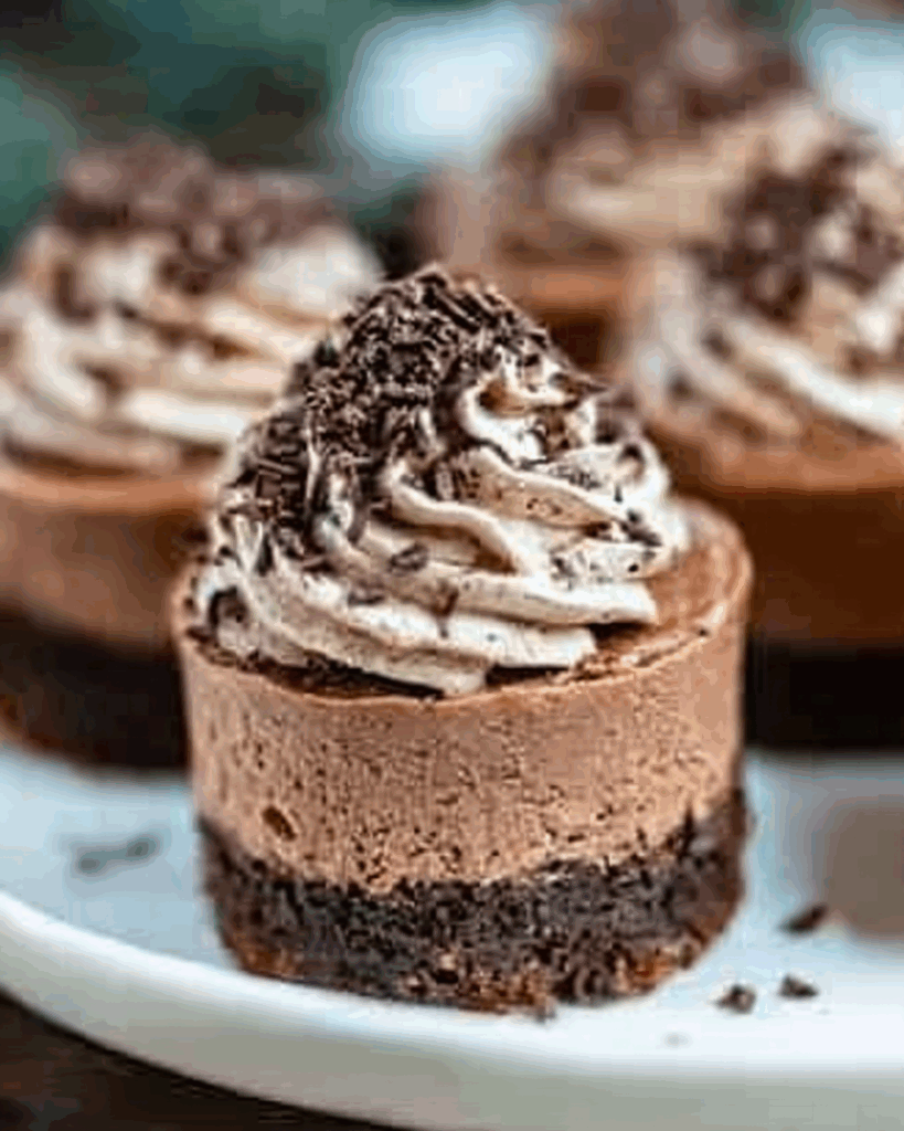 Mini Triple Chocolate Cheesecakes 3