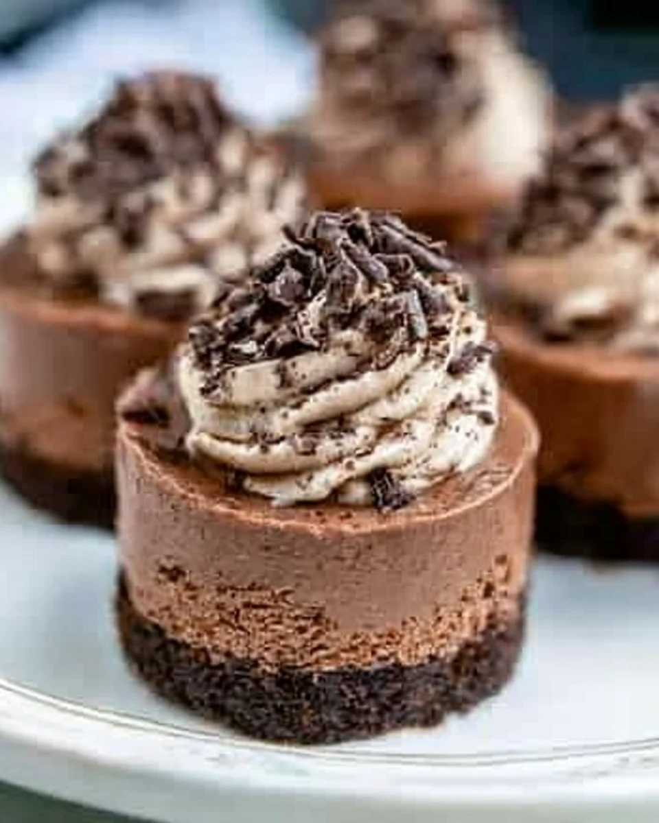 Mini Triple Chocolate Cheesecakes to Tempt Your Taste Buds!