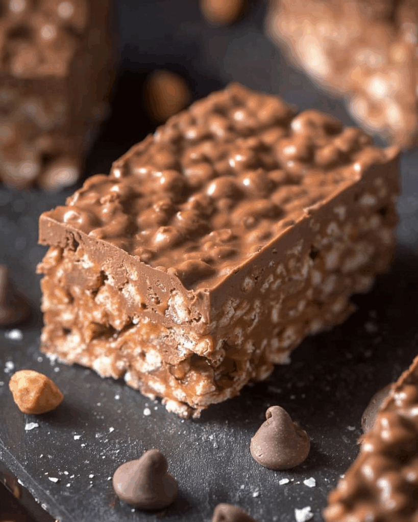 No Bake Chocolate Peanut Butter Crunch Bars 2