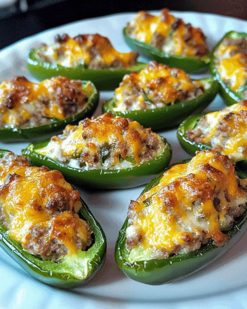Sausage Stuffed Jalapenos 2