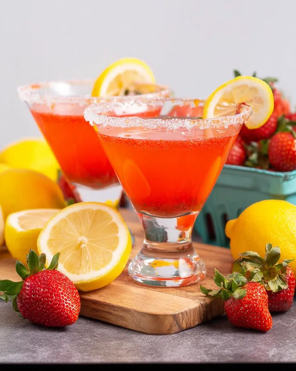 Strawberry Lemon Drop Martini Recipe You’ll Love Today!