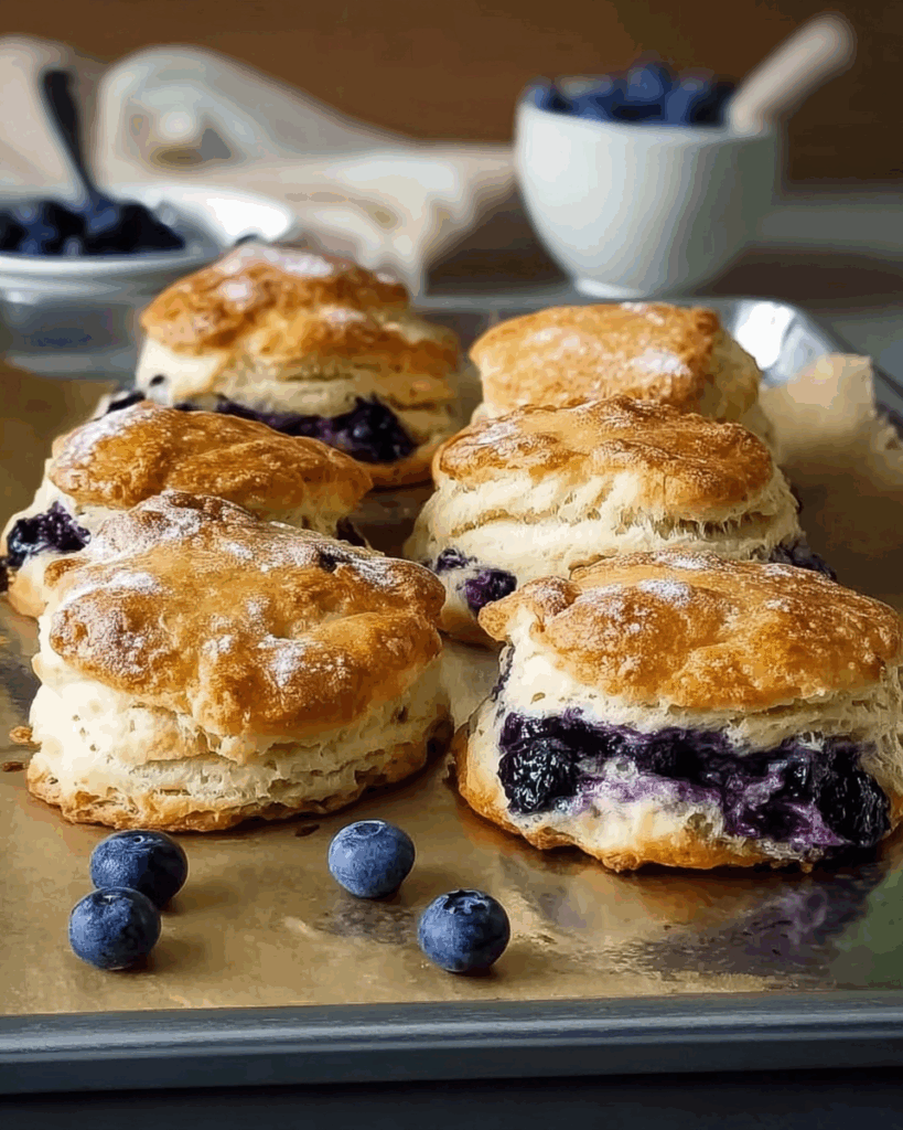 Sweet Blueberry Biscuits