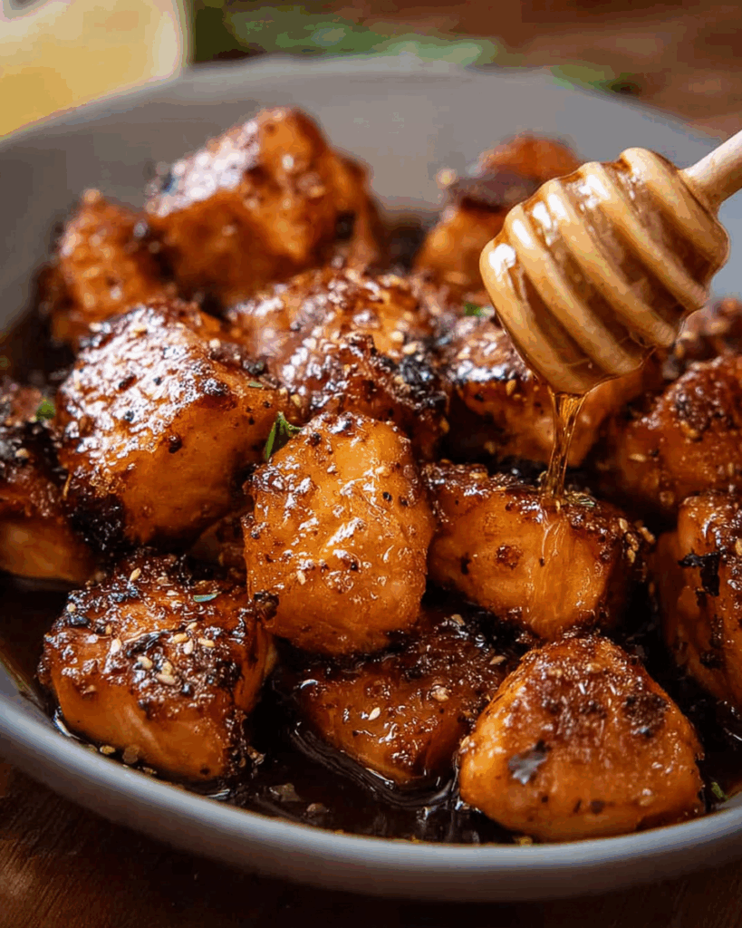 Sweet and Spicy Hot Honey Salmon Bites 3