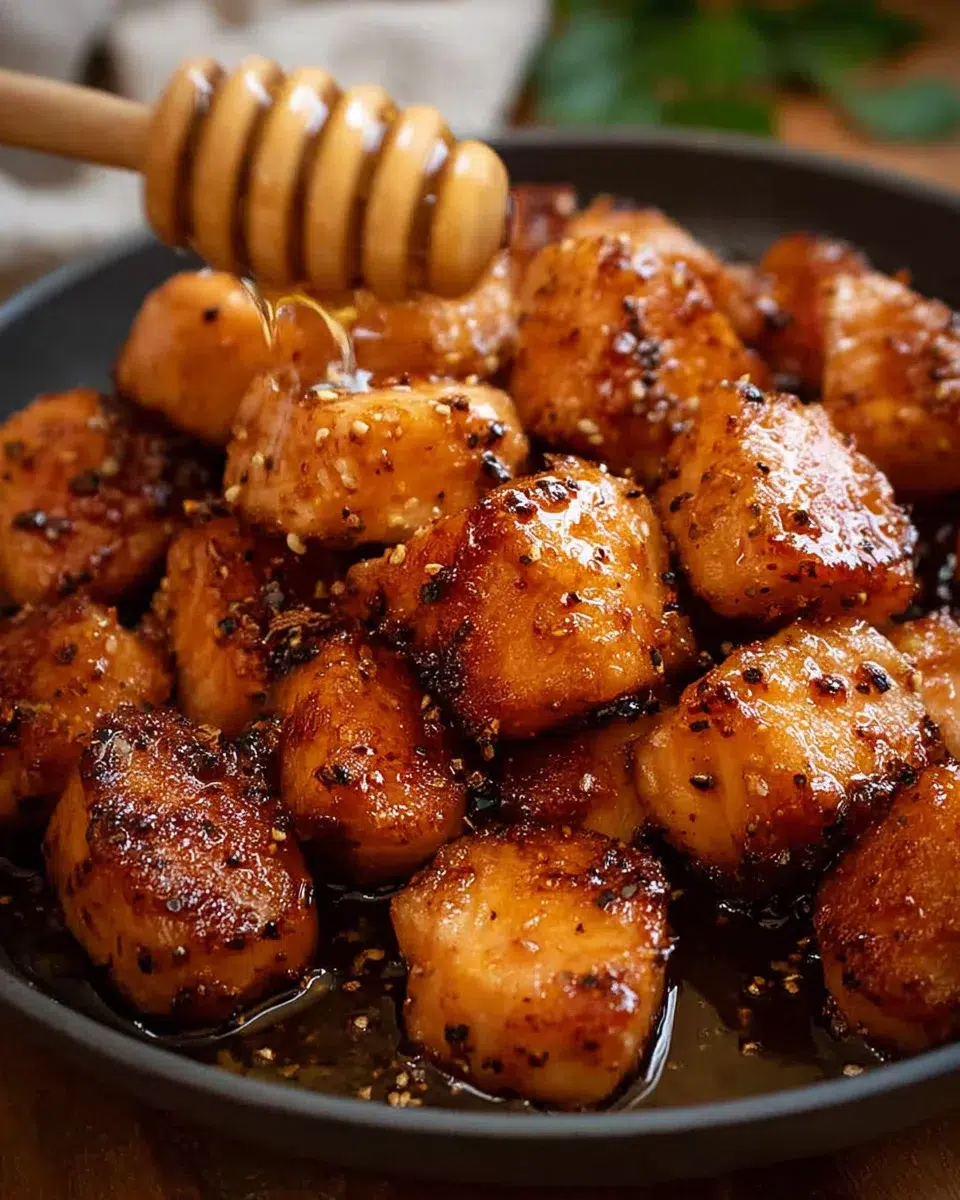 Sweet and Spicy Hot Honey Salmon Bites: A Flavor Sensation!