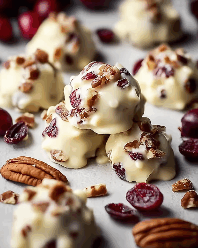 White Chocolate Cranberry Pecan Clusters 2