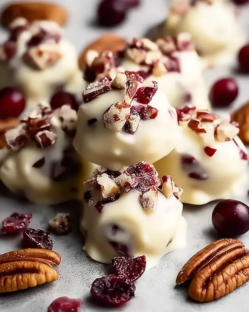 White Chocolate Cranberry Pecan Clusters: Easy Recipe!