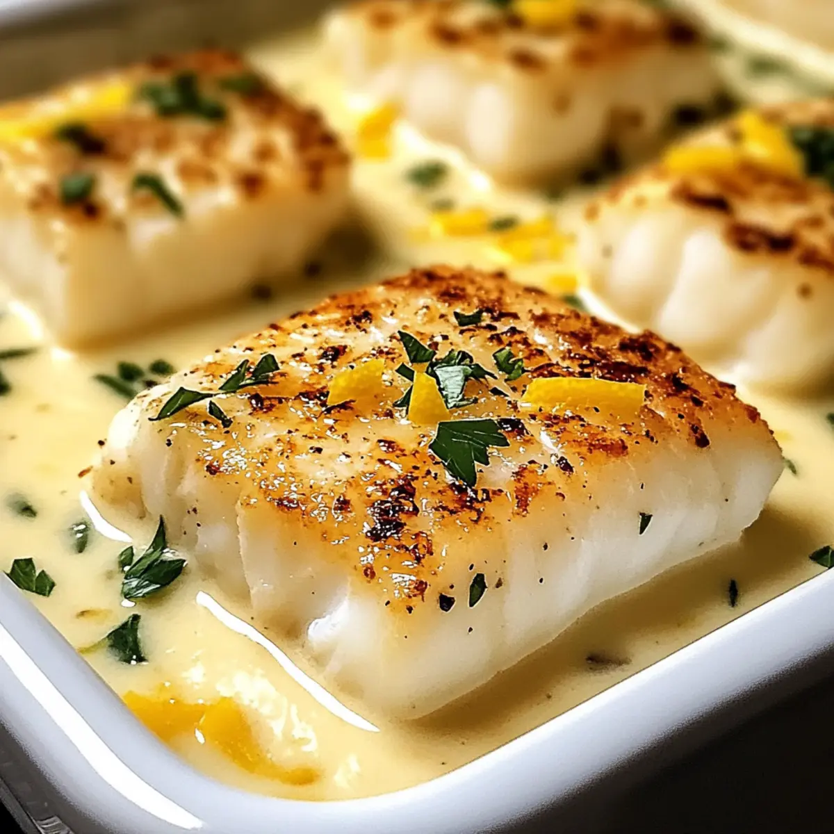 Baked Cod in Coconut Lemon Cream Sauce iuhnav