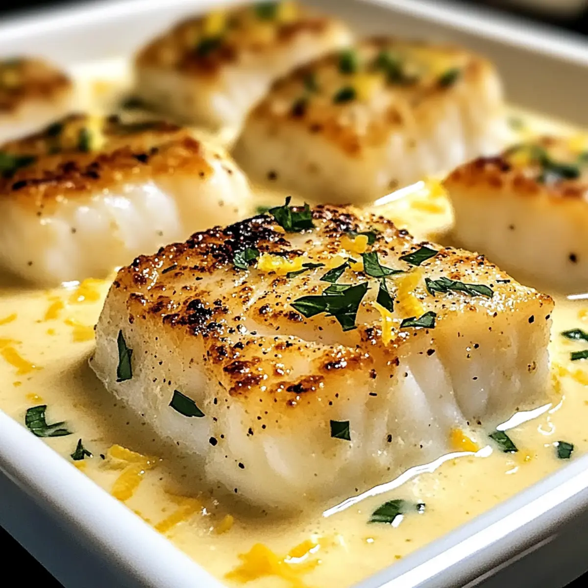 Baked Cod in Coconut Lemon Cream Sauce jkcm0l