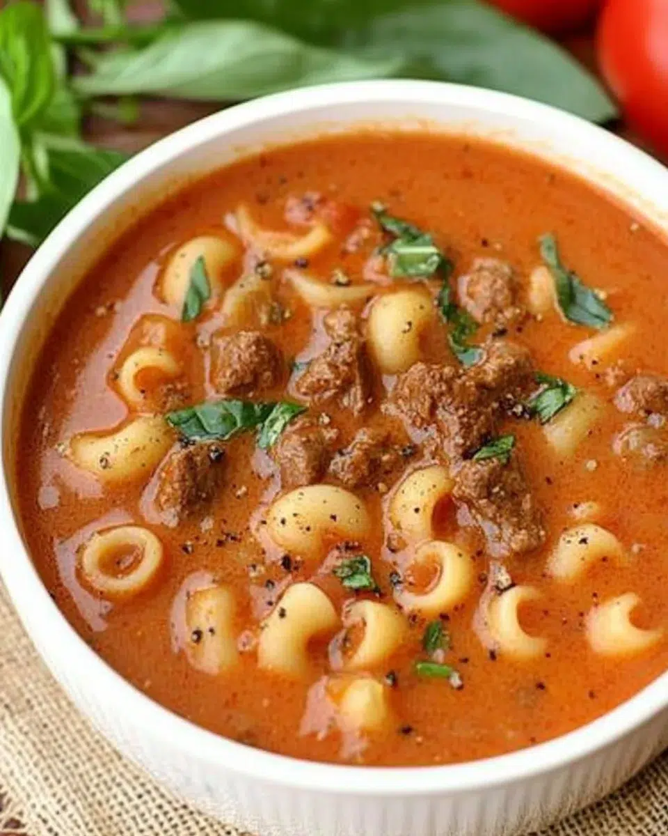 Beefy Tomato Soup: Savor This Hearty Delight Today!
