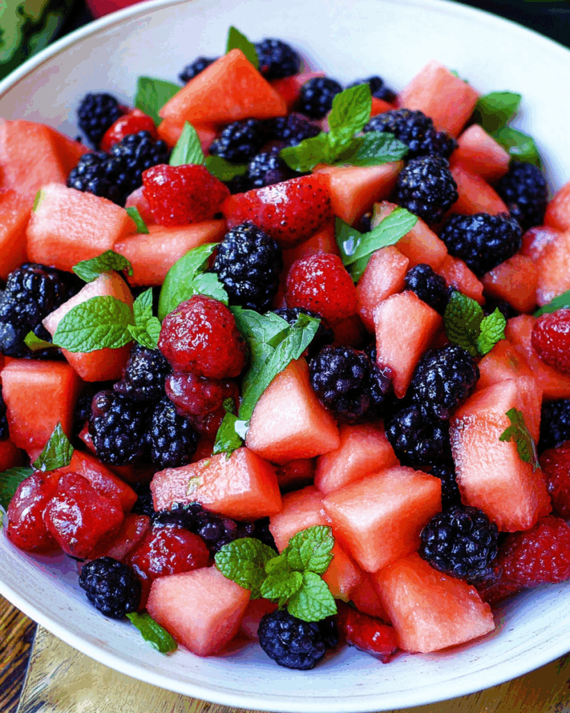 Berry Watermelon Fruit Salad 2