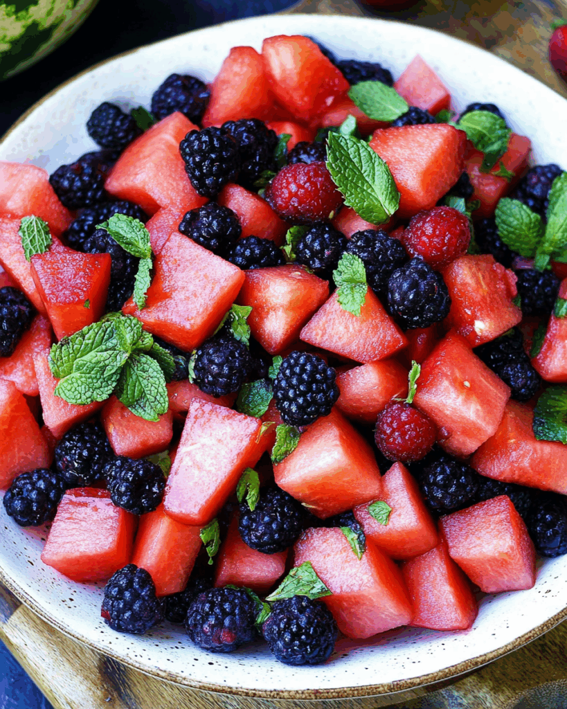 Berry Watermelon Fruit Salad 3