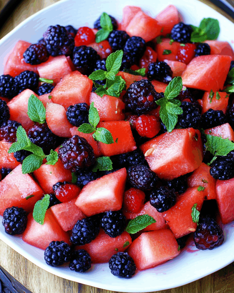 Berry Watermelon Fruit Salad