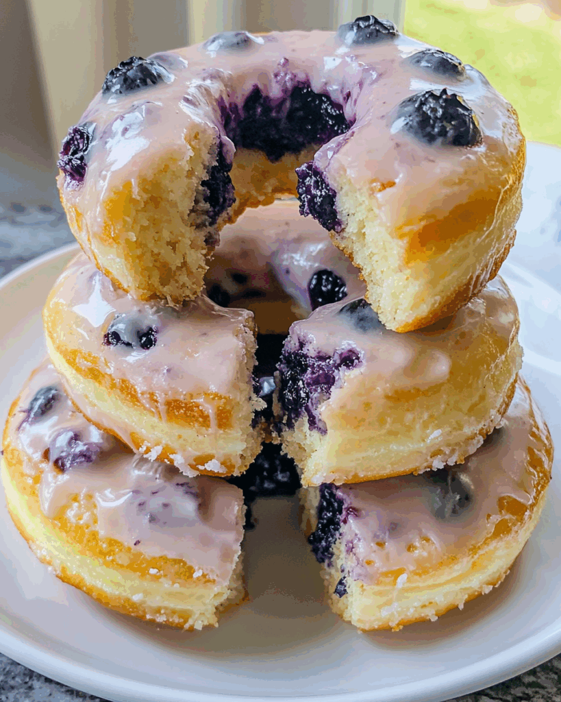 Blueberry Bliss Vegan Donuts