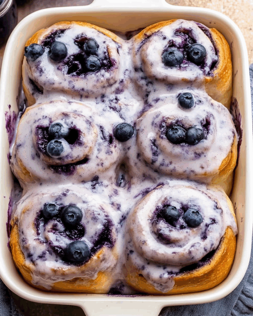 Blueberry Cinnamon Rolls 2