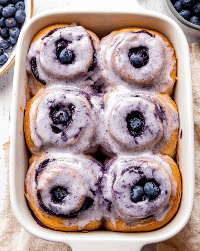 Blueberry Cinnamon Rolls 3