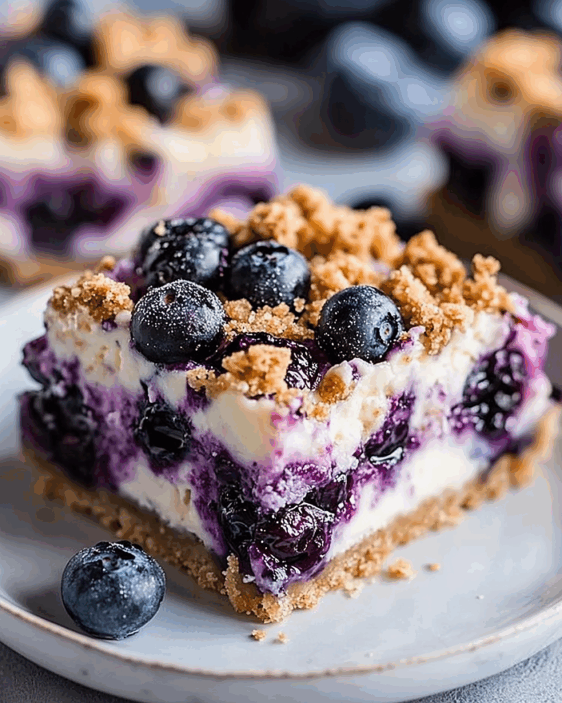 Blueberry Crisp Cheesecake Bars 2