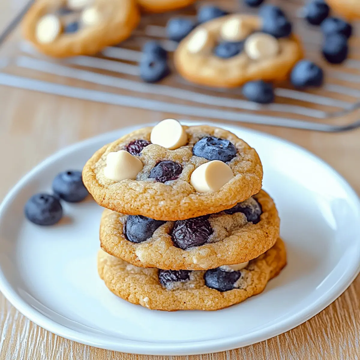 Blueberry White Chocolate Chip Cookies wrkln3