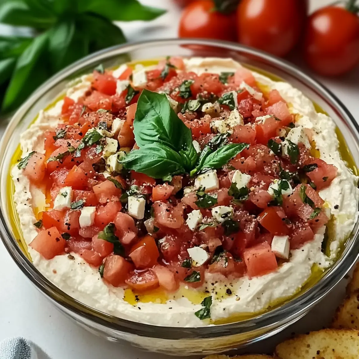 Creamy Bruschetta Dip That Will Wow Your Taste Buds