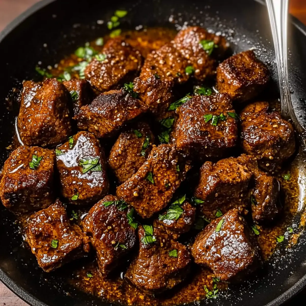Cajun Garlic Butter Steak Bites ajuzds