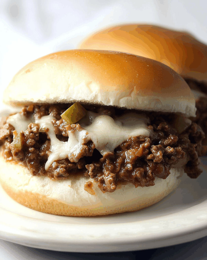 Cheesesteak Sloppy Joes 3