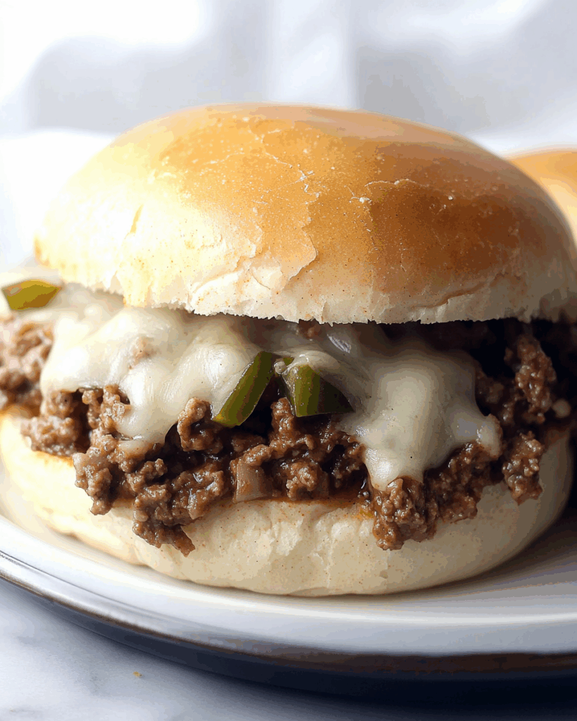 Cheesesteak Sloppy Joes