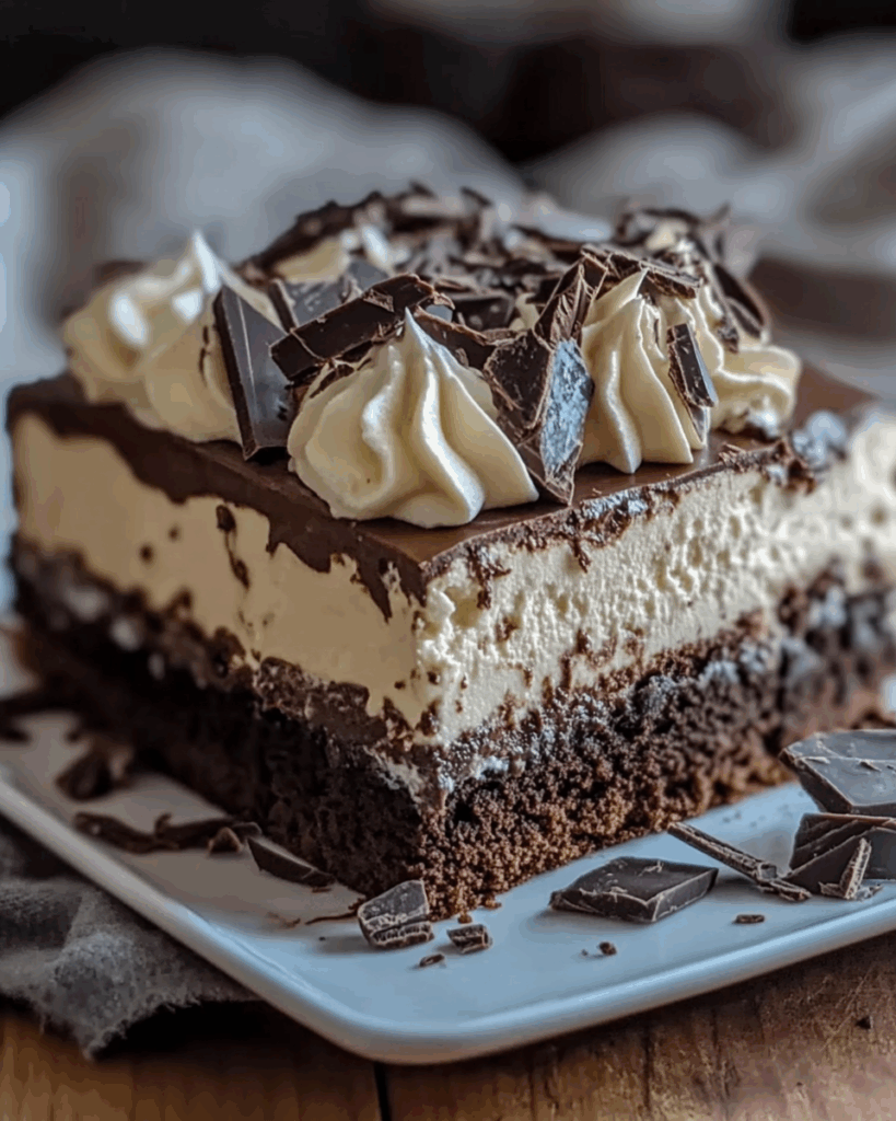 Chocolate Brownie Refrigerator Cake 3