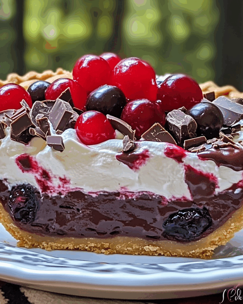 Chocolate Cherry Cream Pie 2